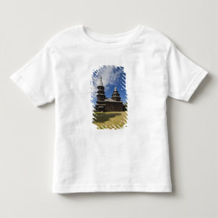 Traditionele houten Russisch-orthodoxe kerk Kinder Shirts