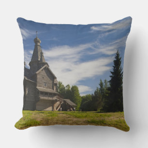 Traditionele houten Russisch-orthodoxe kerk Kussen