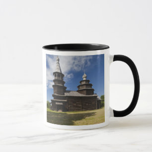 Traditionele houten Russisch-orthodoxe kerk Mok