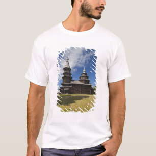 Traditionele houten Russisch-orthodoxe kerk T-shirt