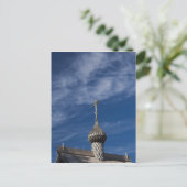Traditionele houten Russische orthodoxe kerk Briefkaart (Staand voorkant)