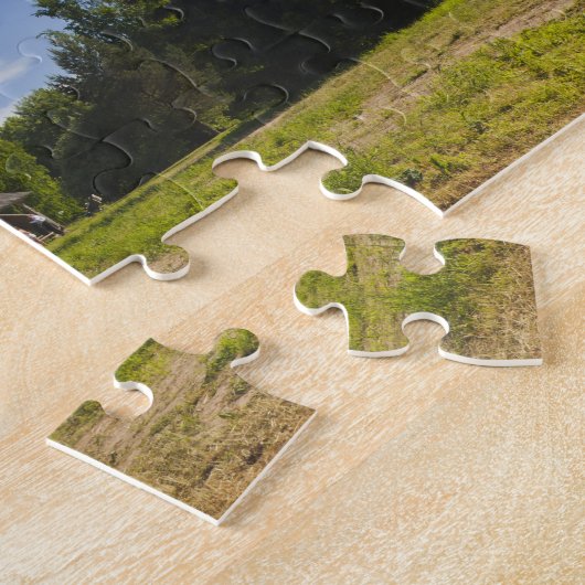 Traditionele houten Russische orthodoxe kerk Legpuzzel (Zijkant)