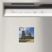 Traditionele houten Russische orthodoxe kerk Magneet (Insitu (Vaatwasser))