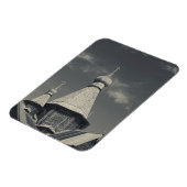 Traditionele houten Russische orthodoxe kerk Magneet (Linkerzijde)