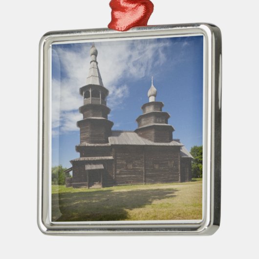 Traditionele houten Russische orthodoxe kerk Metalen Ornament (Links)