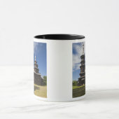 Traditionele houten Russische orthodoxe kerk Mok (Midden)