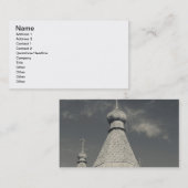 Traditionele houten Russische orthodoxe kerk Visitekaartje (Voorkant / Achterkant)