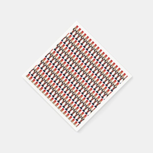 Traditionele houten waskraker figuren servetten (Hoek)