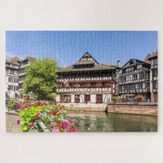Traditionele Houthuizen Straatsburg Frankrijk Reiz Legpuzzel (Horizontaal)