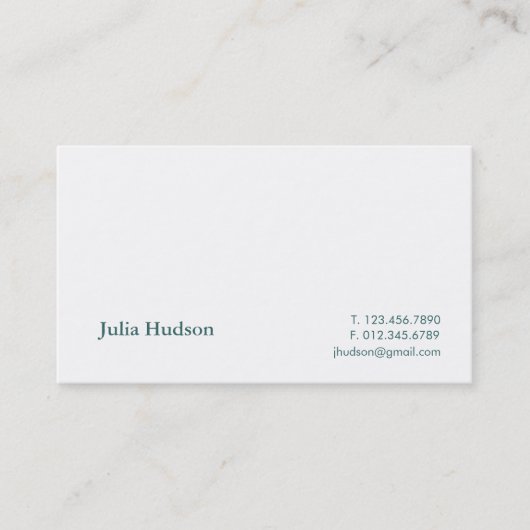 Traditionele Hudson-kaart Visitekaartje (Voorkant)