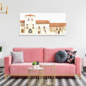 Traditionele huizen. Santillana del Mar Canvas Afdruk (Insitu (Woonkamer))