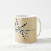 Traditionele hulpmiddelen voor het maken van archi koffiemok (Voorkant rechts)