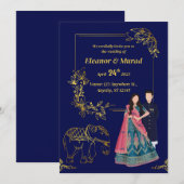 Traditionele huwelijksakte voor weddenschappen kaart (Voorkant / Achterkant)