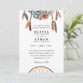 Traditionele huwelijksuitnodigingen in Navajo Kaart (Staand voorkant)