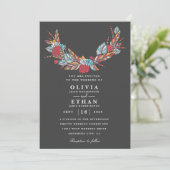 Traditionele huwelijksuitnodigingen in Navajo Kaart (Staand voorkant)