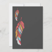 Traditionele huwelijksuitnodigingen in Navajo Kaart (Achterkant)