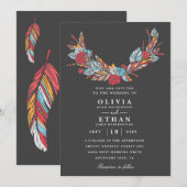 Traditionele huwelijksuitnodigingen in Navajo Kaart (Voorkant / Achterkant)