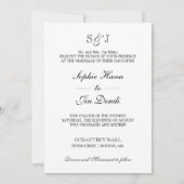 Traditionele huwelijksuitnodigingen kaart (Voorkant)