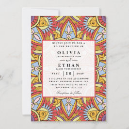 Traditionele huwelijksuitnodigingen van Ndebele Kaart