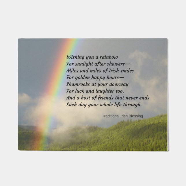 Traditionele Ierse "Blessing Doormat" Deurmat (Voorkant)