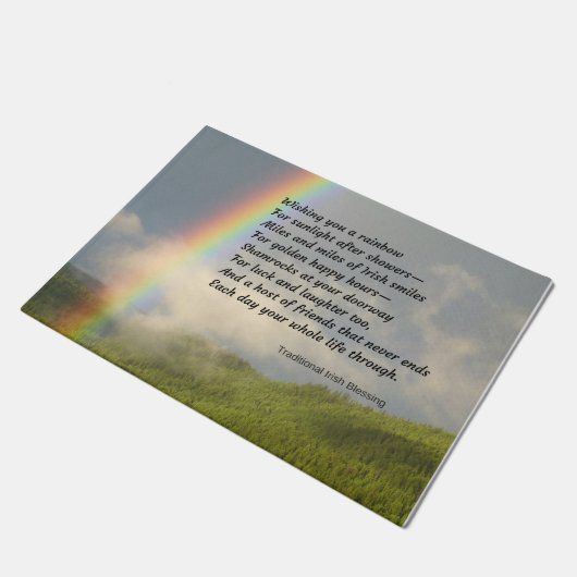 Traditionele Ierse "Blessing Doormat" Deurmat (Schuin)