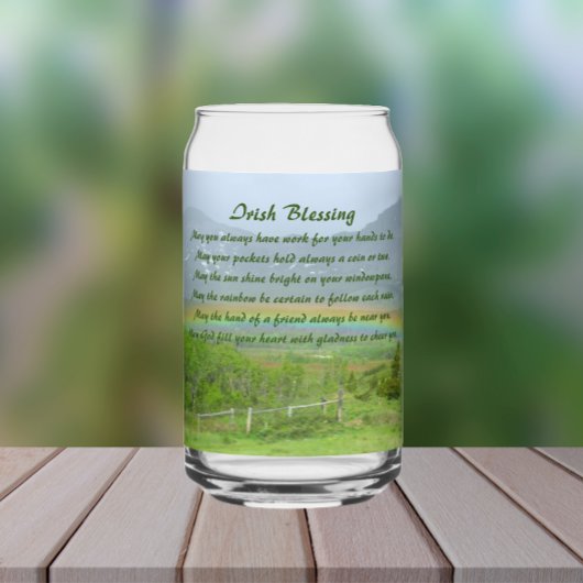 Traditionele Ierse Blessing Valley Regenboog Blikvorm Glas