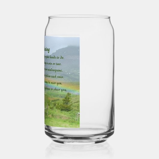 Traditionele Ierse Blessing Valley Regenboog Blikvorm Glas (Links)