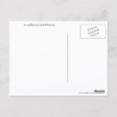 Traditionele Ierse Blessing Valley Regenboog Briefkaart (Achterkant)