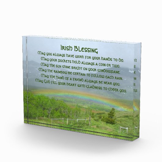 Traditionele Ierse Blessing Valley Regenboog Fotoblokken (Rechts)