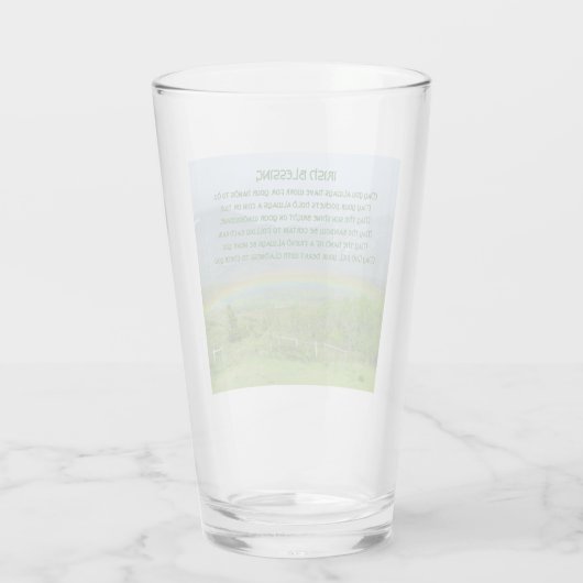 Traditionele Ierse Blessing Valley Regenboog Glas (Achterkant)