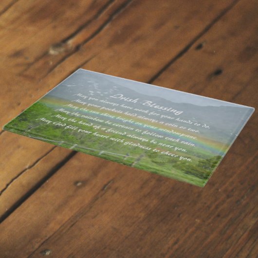 Traditionele Ierse Blessing Valley Regenboog Snijplank
