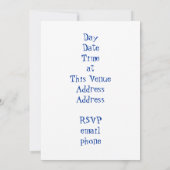 Traditionele Ierse dansende Cartoon Kaart (Achterkant)