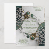 Traditionele Ierse Keltische Motieven & Patroon Kaart (Voorkant / Achterkant)