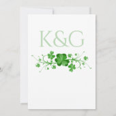 Traditionele Ierse shamrocks Keltische klaver Kaart (Achterkant)