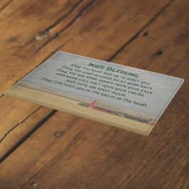 Traditionele Ierse Zegen Gouden Tarwevelden Snijplank