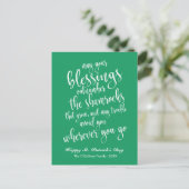 Traditionele Ierse Zegen St. Patrick's Dag Briefkaart (Staand voorkant)