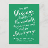 Traditionele Ierse zegen St. Patrick's Day Briefkaart (Voorkant)