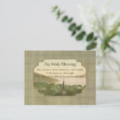 Traditionele Ierse zegening Briefkaart (Staand voorkant)