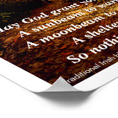 Traditionele Ierse zegening Poster (Hoek)