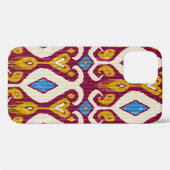 Traditionele ikatstof naadloos patroon Case-Mate iPhone case (Achterkant (horizontaal))