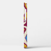 Traditionele ikatstof naadloos patroon Case-Mate iPhone case (Achterkant / Links)