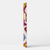 Traditionele ikatstof naadloos patroon Case-Mate iPhone case (Achterkant / Rechts)