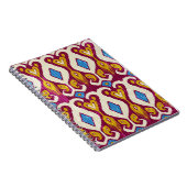 Traditionele ikatstof naadloos patroon notitieboek (Rechterzijde)