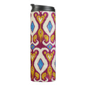 Traditionele ikatstof naadloos patroon thermosbeker (Geroteerd rechts)