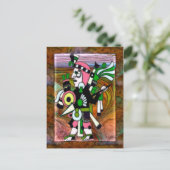 Traditionele Inca Folk Art Briefkaart (Staand voorkant)