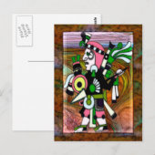 Traditionele Inca Folk Art Briefkaart (Voorkant / Achterkant)