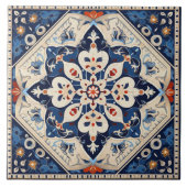 Traditionele India Traditionele Sierkunst 3 Tegeltje (Voorkant)