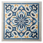 Traditionele India Traditionele Sierkunst 5 Tegeltje (Voorkant)