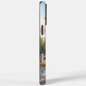 Traditionele Indiaanse tipi Natuur scène Digi Case-Mate iPhone Case (Achterkant / Rechts)