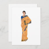 Traditionele Indiaas bruiloft bespaart de datum Ka Aankondigingskaart (Voorkant / Achterkant)